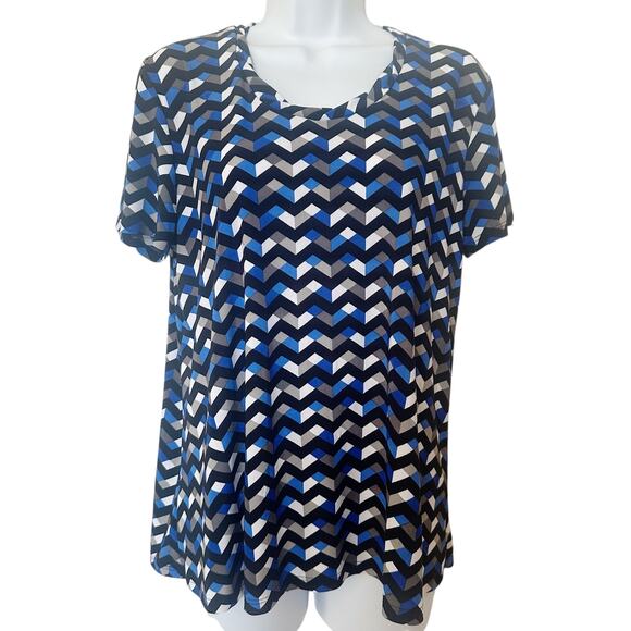 Lauren M. Petites Short Sleeve Top Size Medium - Picture 1 of 7